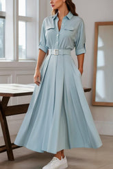 Soft Satin Party Gown – Graceful Flow with Luxe Appeal